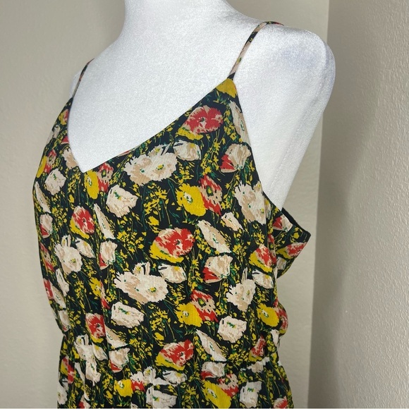 J. Crew Mercantile Sweet Pea Floral Sleeveless Tiered Maxi Dress Sundress Sz 14 - Picture 7 of 16